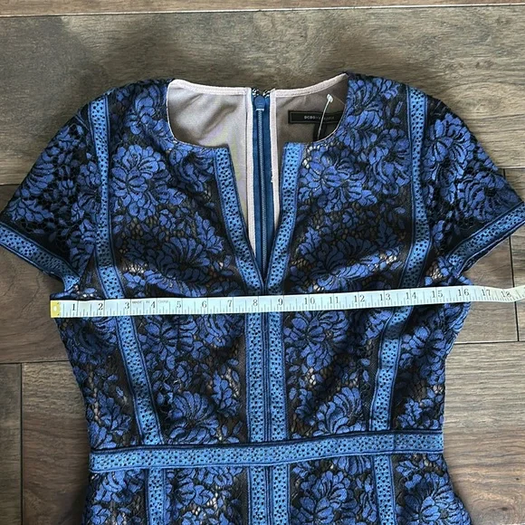 BCBGMaxAzria Cailean Midnight Blue Lace Dress - Picture 11 of 15
